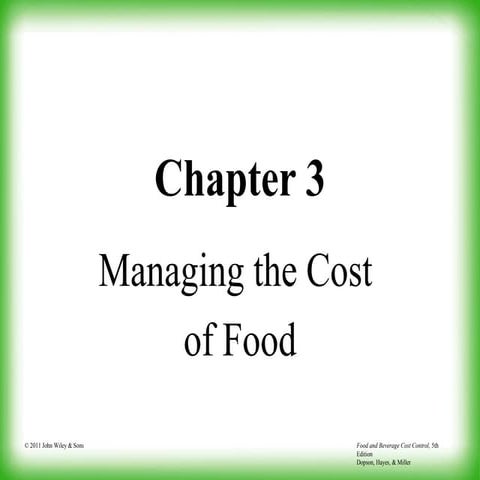 Food Costing | PPTX
