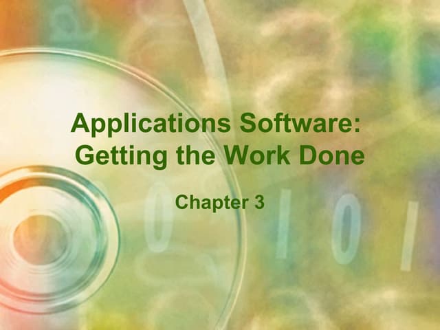 Application Software