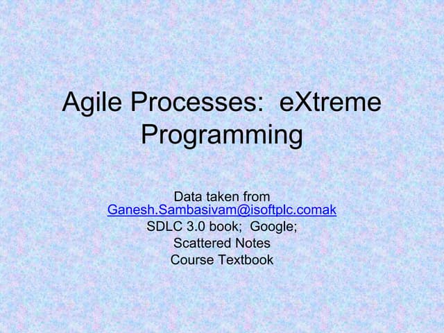 Chap 3 - Agile - XP.ppt