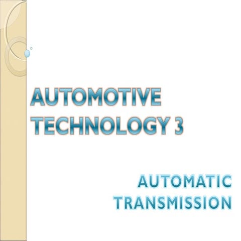 Chap 3 auto transmission | PPT
