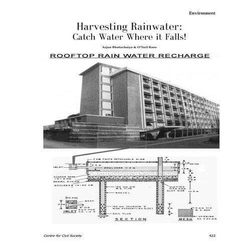 Rain water harvesting in india | PPTX