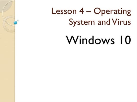 Managing files and folder in windows 10 | PPT