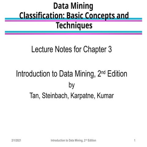 Comprehensive Overview of Classification Techniques in Data Mining | PPTX