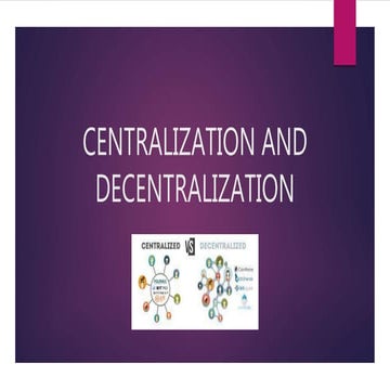  Centralization and Decentralization and Span of Control