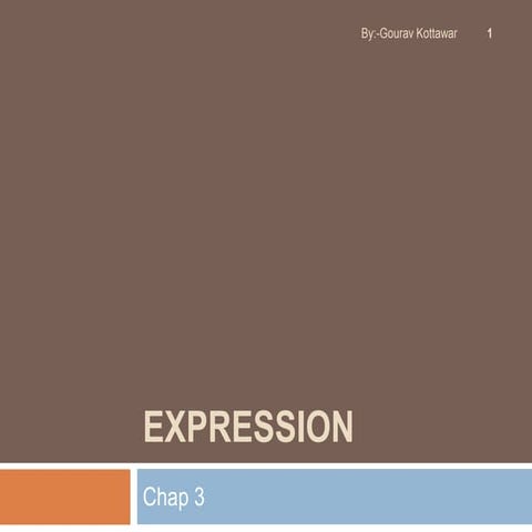expression in cpp | PPT image.