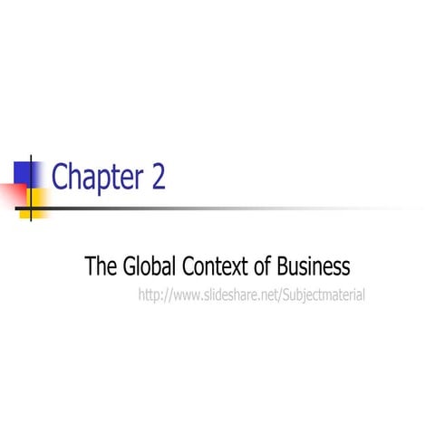 Chap 3 global context of business new