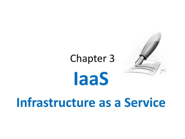 Chap 3 infrastructure as a service(iaas)