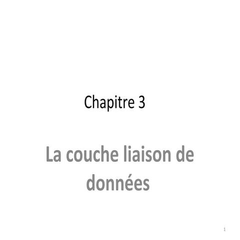 Chap3 liaison de données