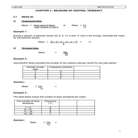 Chap3 measure of centrality
