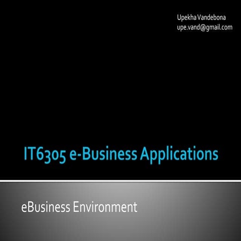 eBusiness Environment