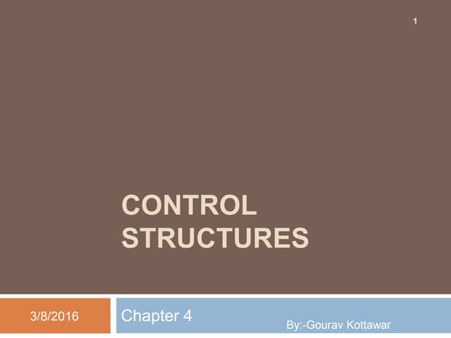 control structures in c if switch for