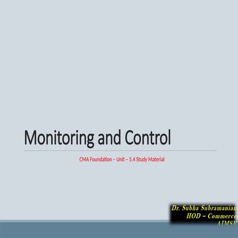 Monitoring & Control Concepts @ Ease.pptx