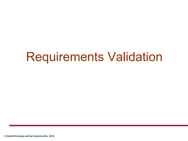 Chap4 RE validation