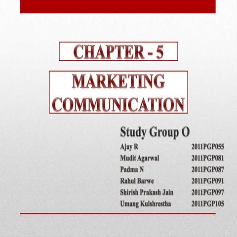 MARKETING COMMUNICATION