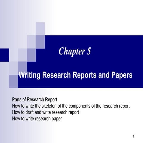 Chapter 5    Thesis Report and Paper paper writing .ppt