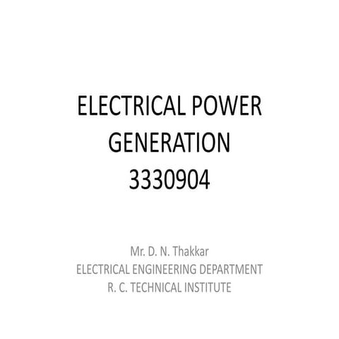 Load factor and demand factor | PPTX