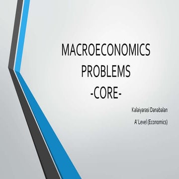 macroeconomic Problem (core)