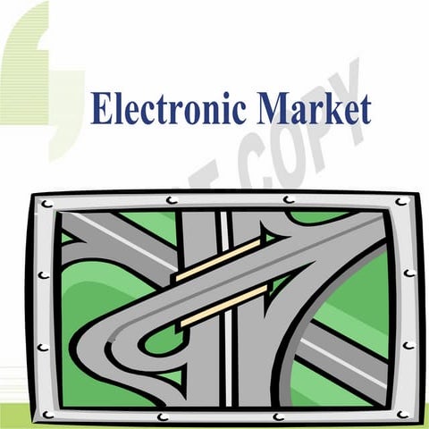 Electronic market viz.online shopping