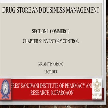 Inventory Control techniques for Diploma Pharmacy.pptx