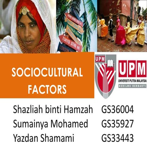 Sociocultural Factors
