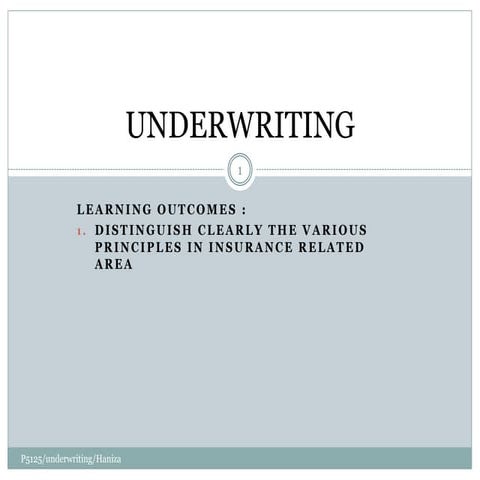 Chap 8 -_underwriting | PPTX