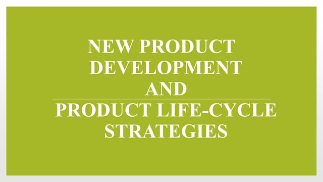 Developing new product
