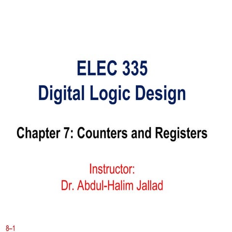 chap7 counters and registers digital logic.ppt
