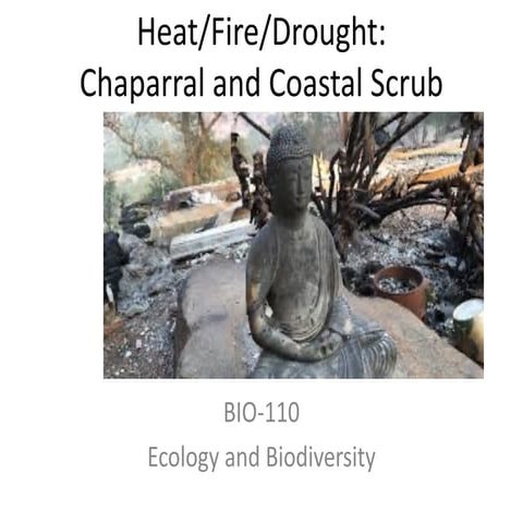Chaparral and Coastal Scrub Ecology