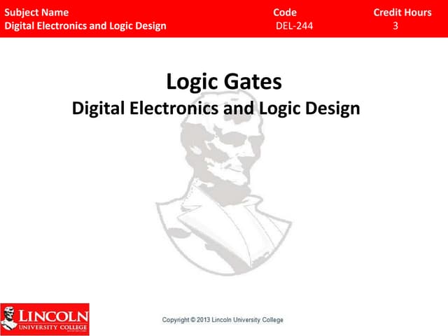 Chap iii-Logic Gates