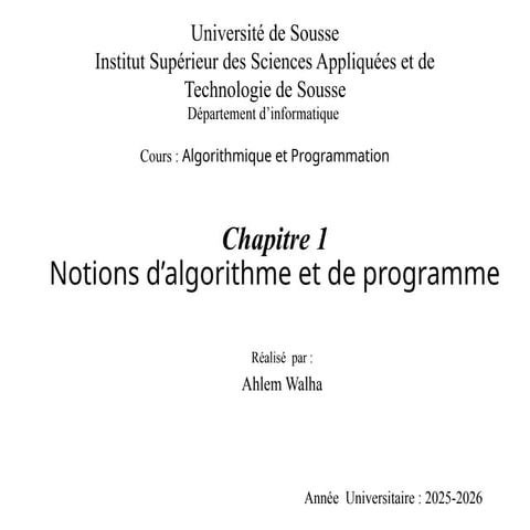 Chapitre 1 allgorithmique et programmation.pptx