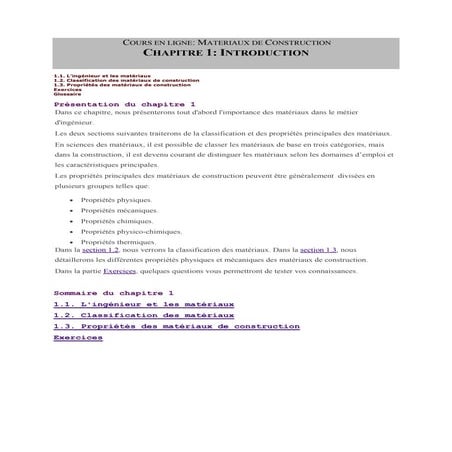 Chapitre 1 introduction | PDF