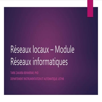Chapitre 2 - Réseaux locaux