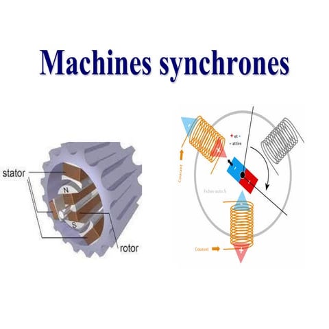 une présentation sur les Machines synchrones | PDF