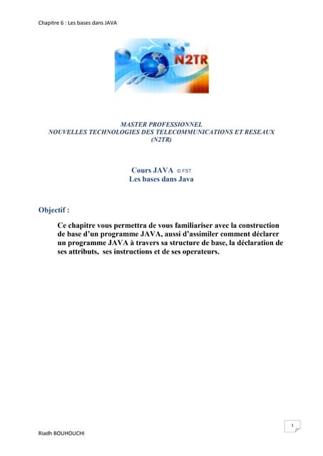 JAVA Chapitre6