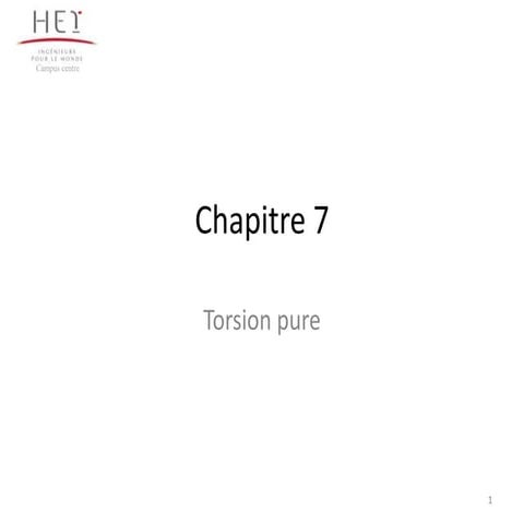 Chapitre 7 torsion pure