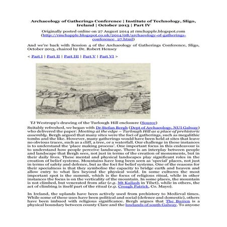 Chapple, R. M. 2014 Archaeology of Gatherings Conference. Institute of Techno...