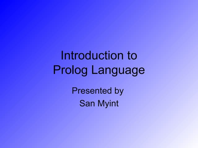 Chaps 1-3-ai-prolog