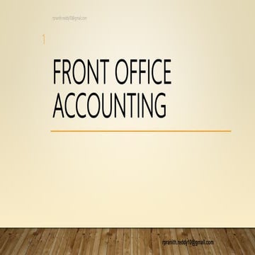 Front Office Accounting