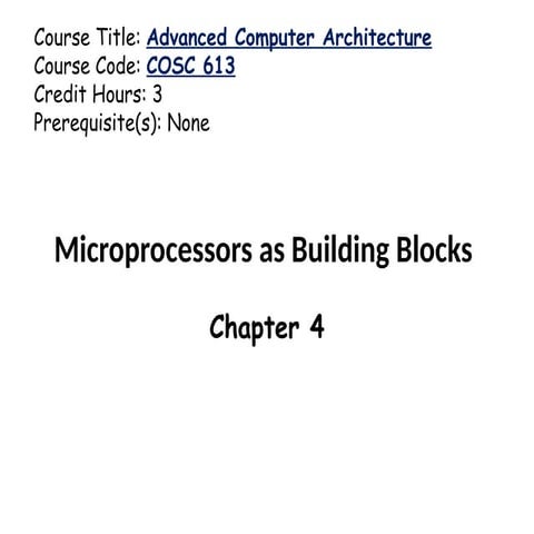 MICROPROCESSOR AND MICROCONTROLLER FOR SEMINAR POWERPOINT | PPTX