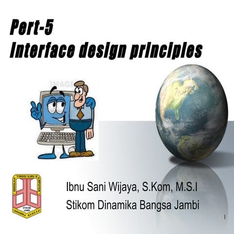 Chapt 5. interface design principles