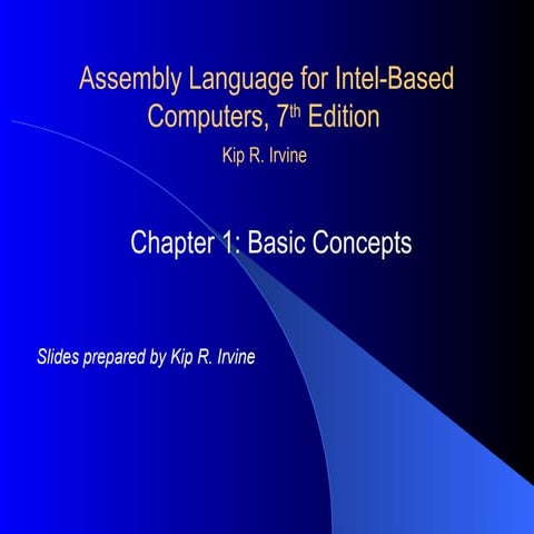 Introduction to Assembly Language (Chapter No 1) | PPTX