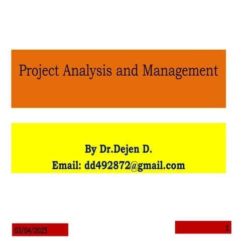 Chapt 1-Introduction to Project  accounting