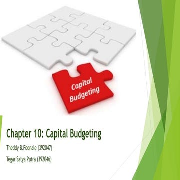 Capital Budgeting: An Introduction