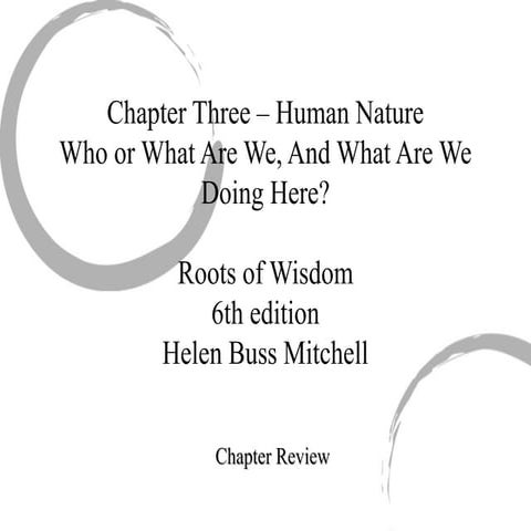 Philosophy 100 Chapter 3