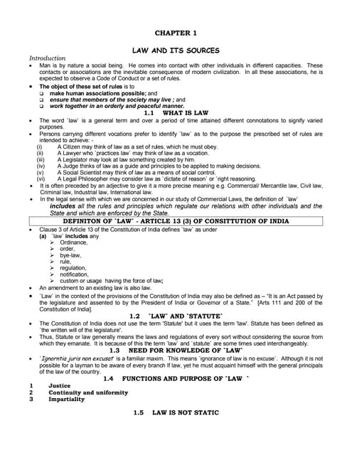 Chapter 01   Sources Of Law