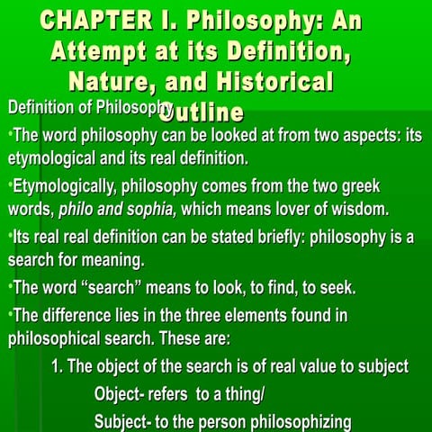 Chapter 1: Philosophy