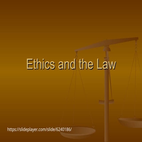 Chapter 1 Ethics And The Law 2 1 A Cimph Ppt