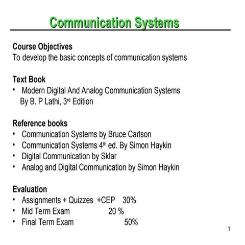 A communication system is a framework that enables the transfer of informatio...
