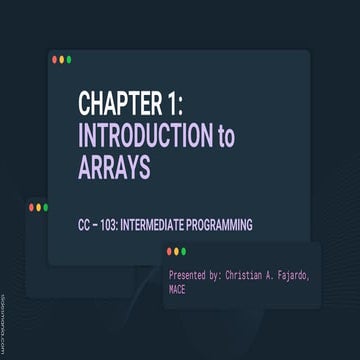 Array in c++ | PPTX