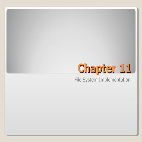 Chapter 11 | PPT | Data Storage and Warehousing | Computing